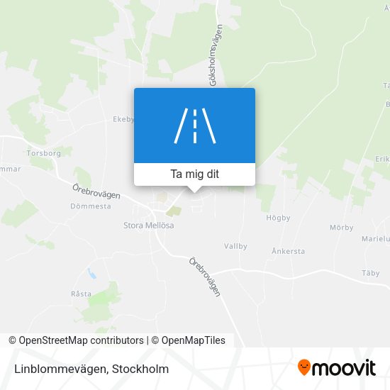 Linblommevägen karta