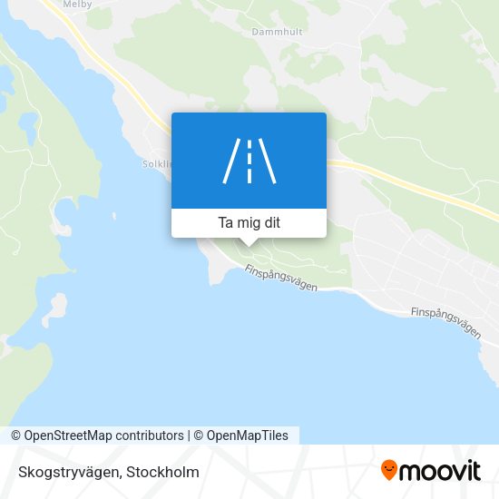 Skogstryvägen karta