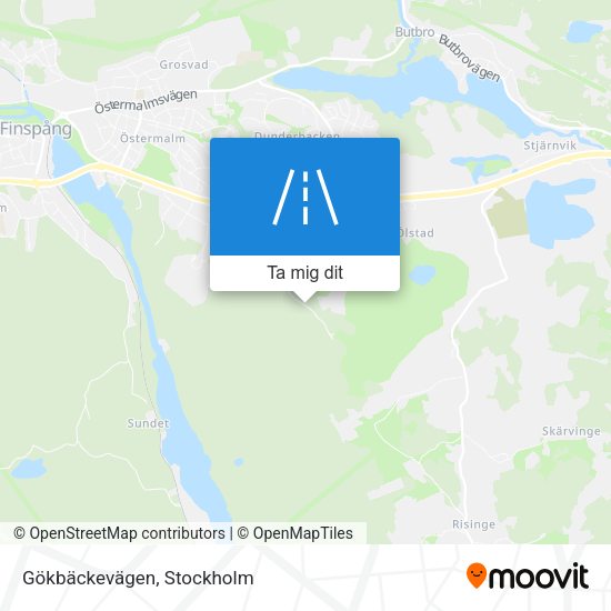 Gökbäckevägen karta