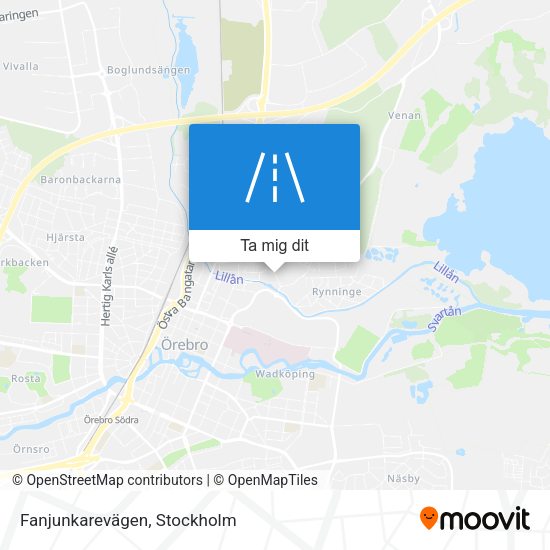 Fanjunkarevägen karta