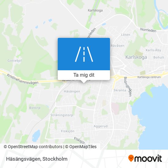 Häsängsvägen karta