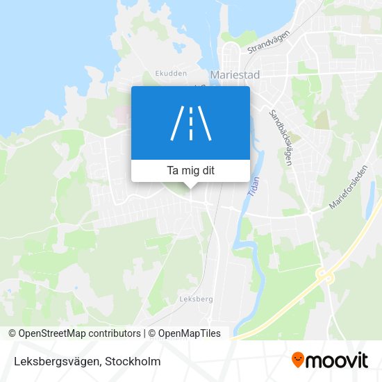 Leksbergsvägen karta