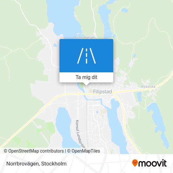 Norrbrovägen karta