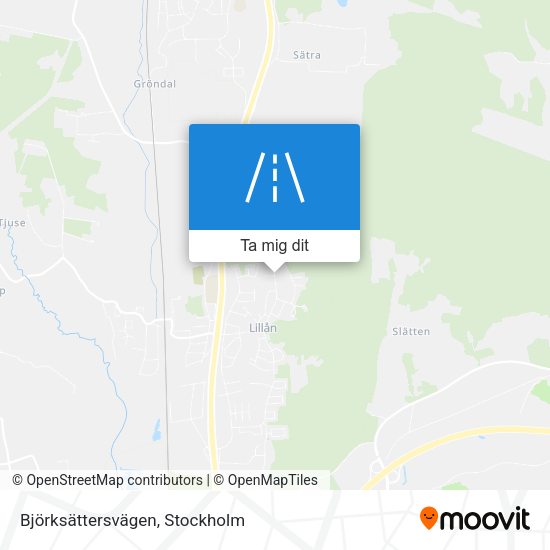 Björksättersvägen karta
