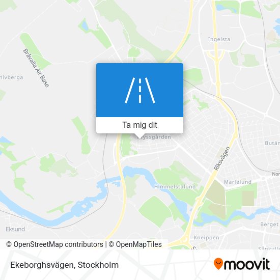 Ekeborghsvägen karta