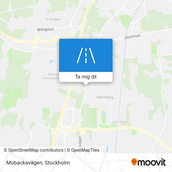 Mobackavägen karta