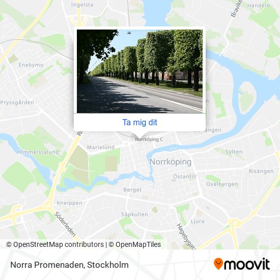 Norra Promenaden karta
