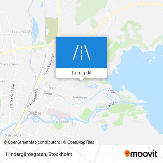 Hindergårdsgatan karta