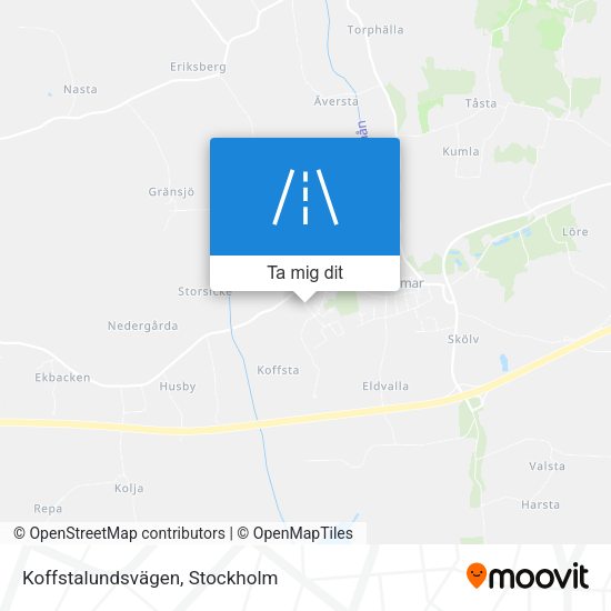 Koffstalundsvägen karta