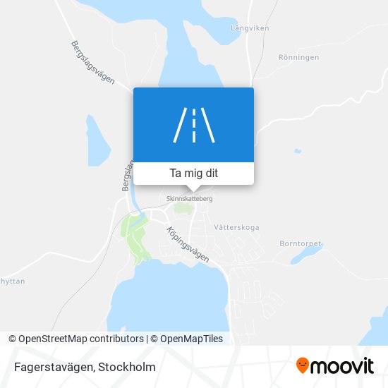 Fagerstavägen karta