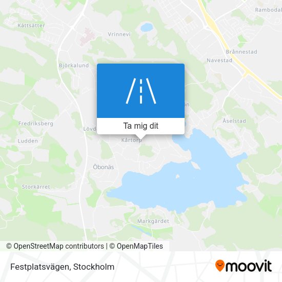 Festplatsvägen karta