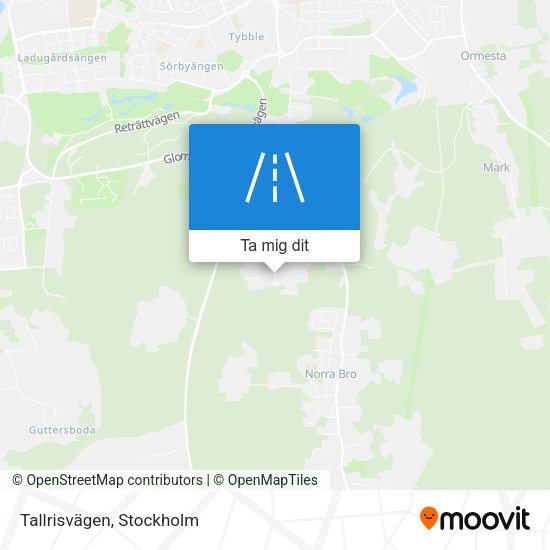 Tallrisvägen karta