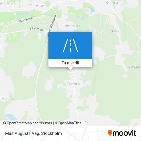 Mas Augusts Väg karta