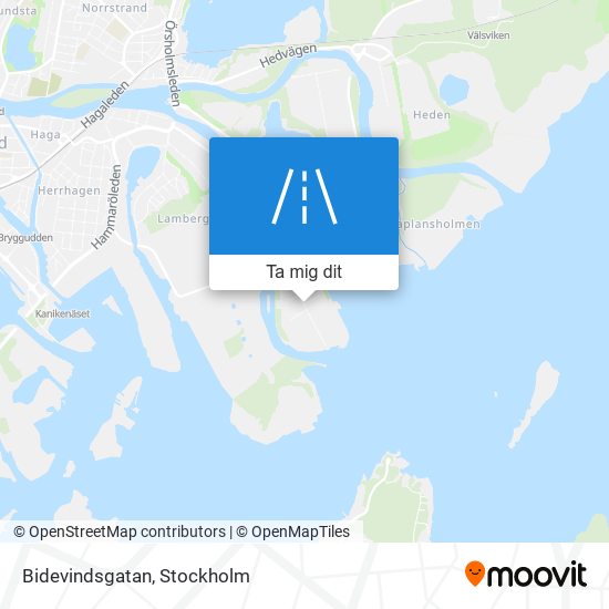 Bidevindsgatan karta