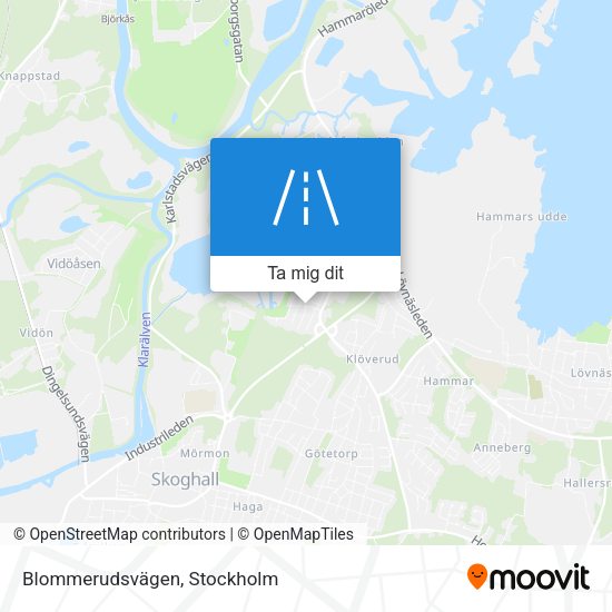 Blommerudsvägen karta