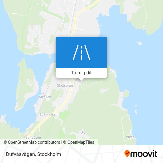 Dufvåsvägen karta