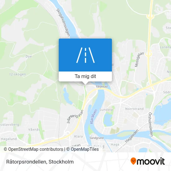 Råtorpsrondellen karta