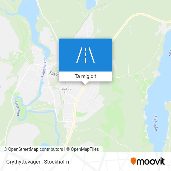 Grythyttevägen karta