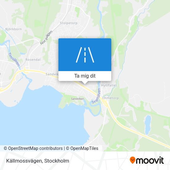 Källmossvägen karta