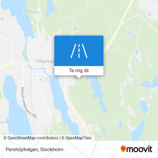 Pershöjdvägen karta