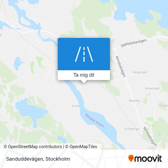 Sanduddevägen karta