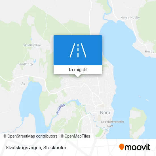 Stadskogsvägen karta