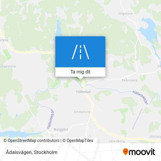 Ådalsvägen karta