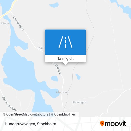 Hundgruvevägen karta