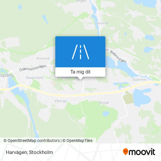 Harvägen karta