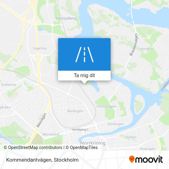 Kommendantvägen karta