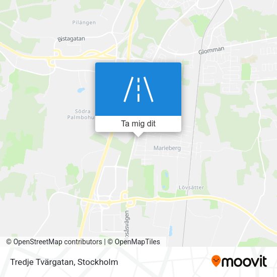 Tredje Tvärgatan karta