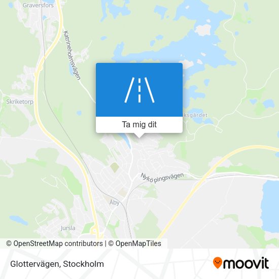 Glottervägen karta