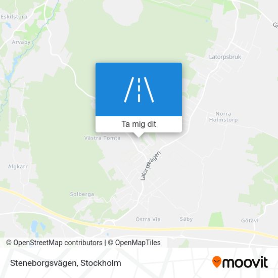 Steneborgsvägen karta