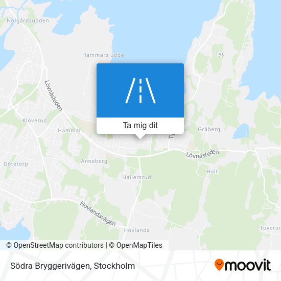 Södra Bryggerivägen karta