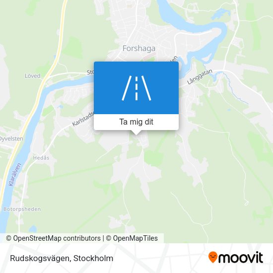 Rudskogsvägen karta