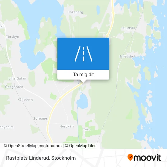 Rastplats Linderud karta