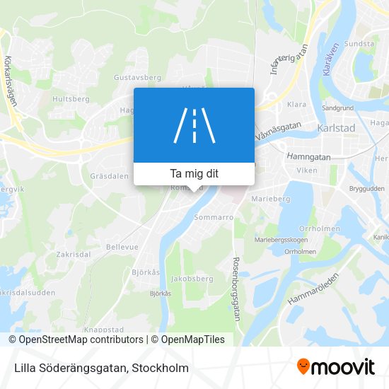 Lilla Söderängsgatan karta