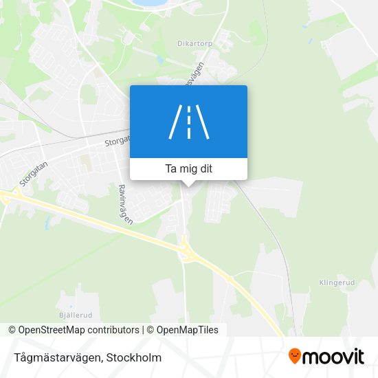 Tågmästarvägen karta