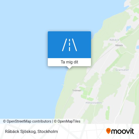 Råbäck Sjöskog karta