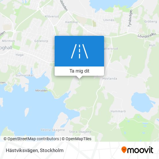 Hästviksvägen karta