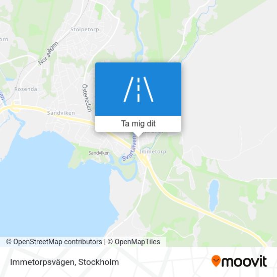 Immetorpsvägen karta