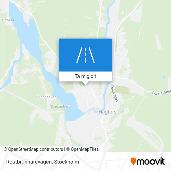 Rostbrännarevägen karta