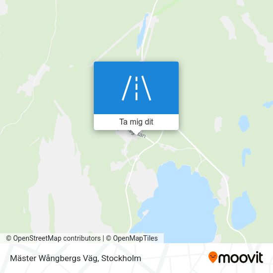 Mäster Wångbergs Väg karta