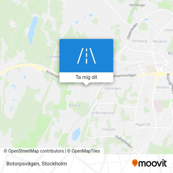 Botorpsvägen karta