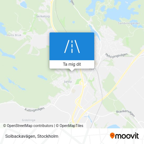 Solbackavägen karta