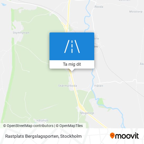 Rastplats Bergslagsporten karta