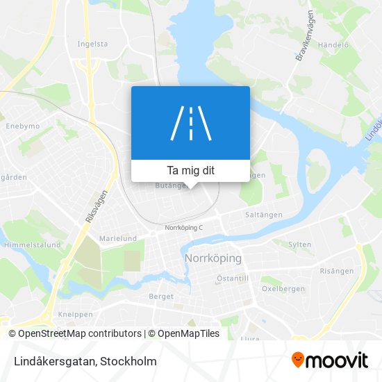 Lindåkersgatan karta