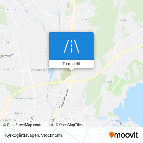 Kyrkogårdsvägen karta
