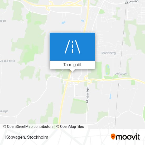 Köpvägen karta