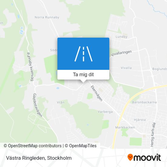 Västra Ringleden karta